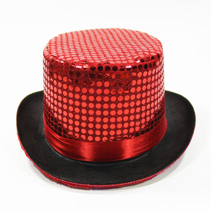 British Retro Gentleman Hat Black High Top Jazz Hat Stage Magic Hat Kidsren's Performance Hat Fashion High Top Hat