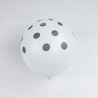 White ball black dots 100 pieces per pack