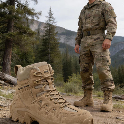 Cross-Border Spot New High-Top Men's Outdoor Special Forces Tactical Boots Combat Boots Military Boots Hiking Boots Security Boots Large Size