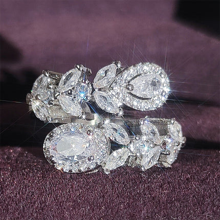 Amazon cross-border e-commerce opening adjustable new irregular design high-end ring female niche r7890