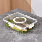 PET low drain portable four compartment (outer box)