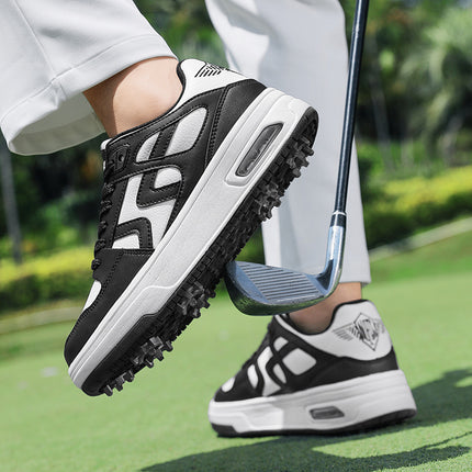 Height-Increasing White Shoes Golf Shoes for Men and Women Professional Couples Lawn Golf Shoes Casual Sports Sneakers