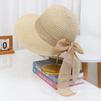 Linen peach hat - beige / M（56-58cm）