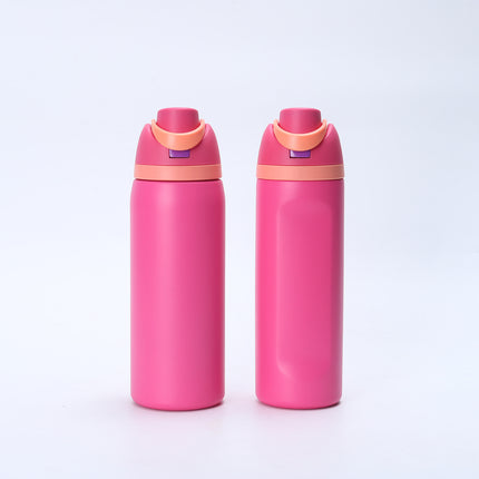 16/24OZ Thermos Cup One-touch Pop-open 304 Stainless Steel Double DrinkWater Bottle Hidden Handle Suitable for Outdoor,Daily Use