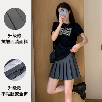 Pleated Skirt for Women 2026 Summer New Style Elegant Little Chanel Style Casual High-Waisted Fashionable Petite Suit Half Skirt