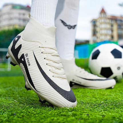Cross-border Ronaldo Messi Assassin 15 Children's High-top Football Shoes Male Teenagers Adult Long Broken Nail Training sneaker