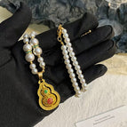 928 colorful rotating gourd necklace [pearl chain]