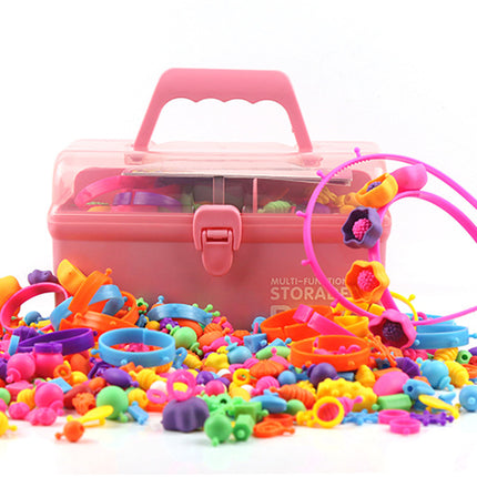 Source Factory Versatile Creative Pop Art String Beads Insert Kidsren's Beaded Toy Beads DIY Girl Bracelet Necklace