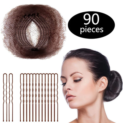 Hair Maker Dance Net Bag Ball Head Pan Head Stewardess Head Flower Hair Invisible Hair Net Wig Disposable Wig