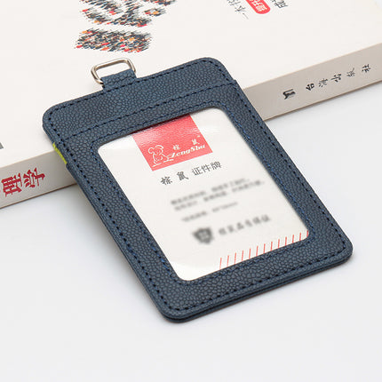 Color-Blocking Basketball Pattern Leather Work Id Card Holder Student Card Holder Business Badge Access Control Pu Lanyard Color-Blocking Wholesale Work Id Card