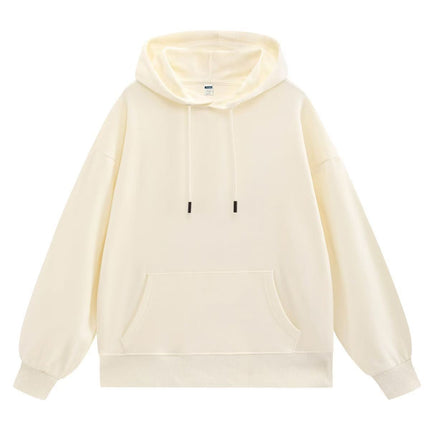 460g Spring and Autumn Earth Color Chocolate Sweatshirt Brown Retro Hooded Sweatshirt