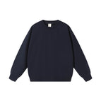 Round neck style-navy blue / S
