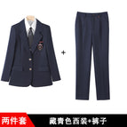 navy blue suit + pants / S
