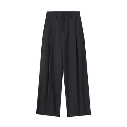 JIAMU American Baggy Deconstructed Stitching Casual Pants Men's Spring New Fashion Brand High-grade Vertical Wide-leg Pants