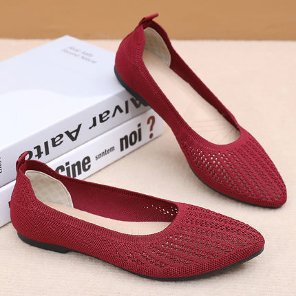 Women's Shoes Cross-Border Summer Casual Shoes Comfortable Breathable Shoes Lightweight Pointed Toe Shoes Versatile Shoes Women's Wholesale