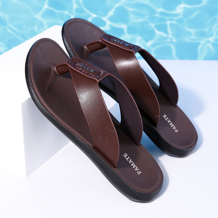 Foreign Trade Cross-border Men's Shoes Summer Men's All-match Sandals and Slippers Casual Soft Bottom Flip-flops Slip-on Clip-toe Outer Wear Shoes