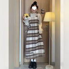 Suit [strap dress + sweater] / S