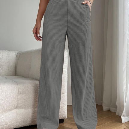 2025 New Women's Trousers Cross-border Spring and Autumn High Waist Loose Wide Leg Pants Drain All-match Casual Straight Pants