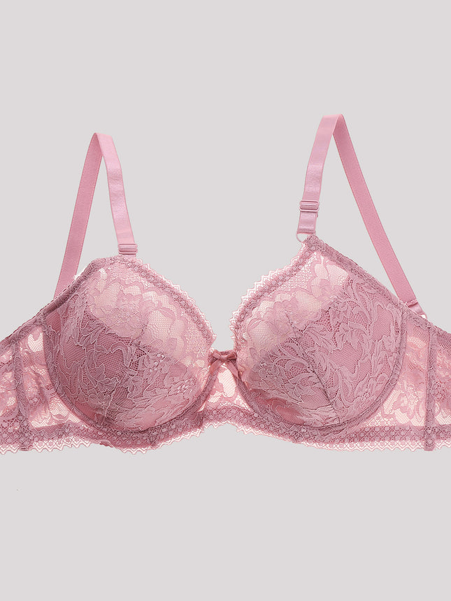 A cross-border new European and American ultra-thin double-breasted steel ring lace underwear adjustable plus size bra bra bra