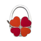 Four-leaf clover solid color red + orange