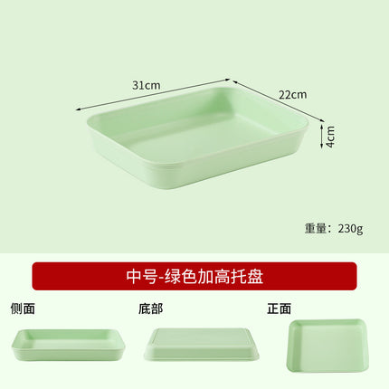 Commercial Deepening Tray Rectangular Kindergarten Plastic Storage Tray for Hot Pot Food Preparation Tray with Marinated Flavor Marinated Dishes Display Tray
