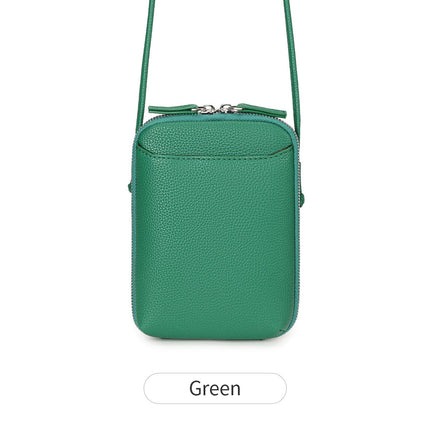 Summer Fashion Simple Women's Crossbody Bag Vertical Versatile Solid Color Mini Mobile Phone Bag Niche Design Shoulder Bag
