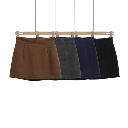 Hot Girl High-Waisted Elastic Slim-Fitting Anti-Exposure Short Skirt for Women 2025 Summer Hot Girl Tight-Fitting Hip-Hugging Skirt One-Step Skirt