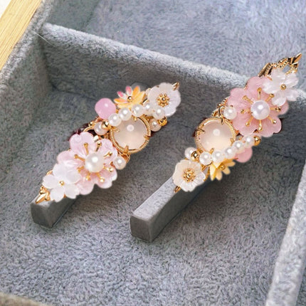 Antique Flower Hairpin Hair Accessories Hairpin Early Spring Accessories Hair Accessories Headwear Clip Advanced Sense Delicate Duckbill Clip