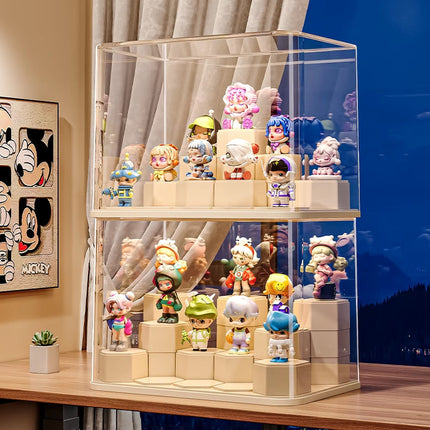 Hand Storage Box Display Box Trendy Play Ornaments Doll Bubble Mate Transparent Dust-proof Building Blocks Toy Display Shelf
