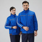 Jacket anti-static cotton jacket [bright blue] / 165m fits 50-60kg
