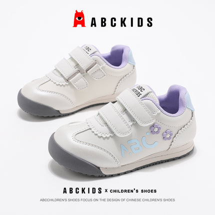 ABCkids Children's Shoes 2025 Spring and Autumn sneaker Velcro Girls Soft Sole Casual Shoes Board Shoes 266537