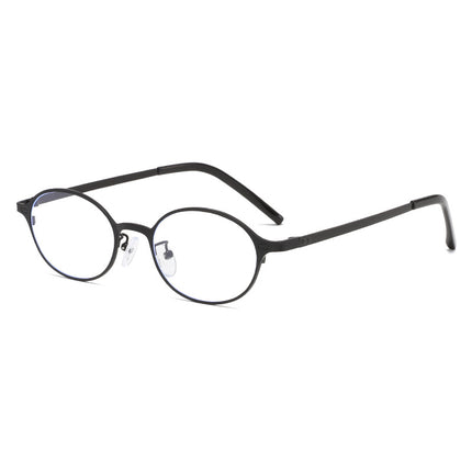 Metal Small Frame Nerd-Style Glasses for Women, Metal High-End Feel, Men's Fashion, Cross-Border Korean Style, New Decorative Resin