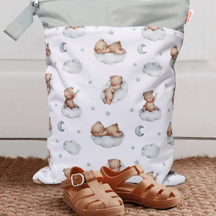 Ins Nordic Series Children's Room Kindergarten Diaper Storage Bag Dry and Wet Separation Waterproof Bag Wetbag