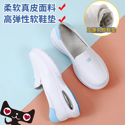 Nurse Shoes Women's Hole-In-The-Wall Soft Sole Breathable Non-Tiring Feet Hollow Summer Sandals Thick-Soled Air Cushion Medical Shoes