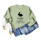 Olive Green Sweater (Black Font) / S