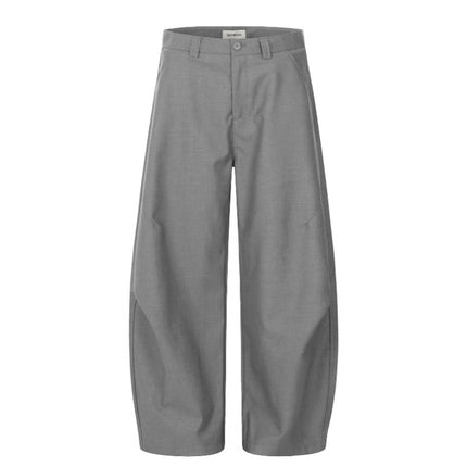 11Kn American Retro Scimitar Pants Stereo Cutting Pleated Casual Loose Men's and Women's Cleanfit Simple Pants