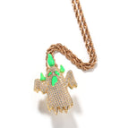 (Ghost luminous) Gold + 3mm24inch twist chain