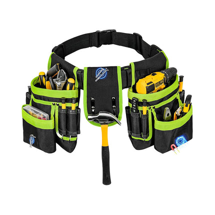 Cross-border multifunctional adjustable multi-pocket strong magnetic repair kit waist bag tool storage belt waist bag wholesale