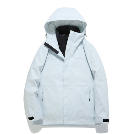 Down liner GB assault clothing men's and women's three-in-one removable full-garment pressure coat rainstorm protection overalls