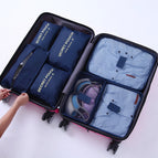 navy blue seven-piece set