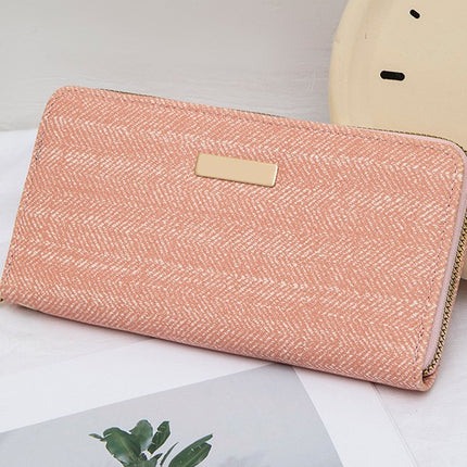 New Korean Style Fashionable Small Fragrance Wallet Women's Long Simple Student Multi-Card Slot Large Capacity Card Holder Coin Purse