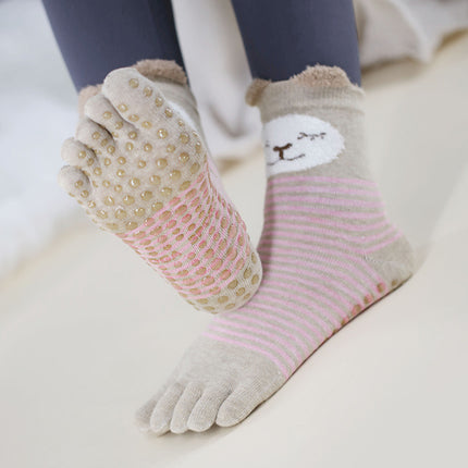 2025 new yoga socks non-slip professional women's five-finger socks pilates socks indoor sports fitness toe socks