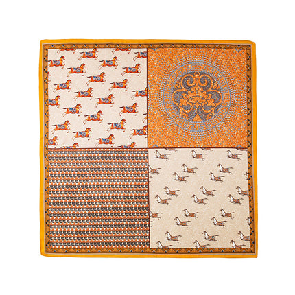 Mulberry Silk Scarf, Old Money Style, Summer Thin Small Scarf, Valentine's Day Gift, Plain Crepe Satin Silk Printed Small Square Scarf