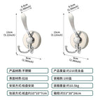 Suction cup hook-three hook-silver-2 pack