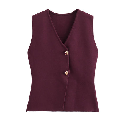 Foreign trade cross-border supply wholesale knitted vest fashion leisure cross-border supply cross-border supply wholesale new