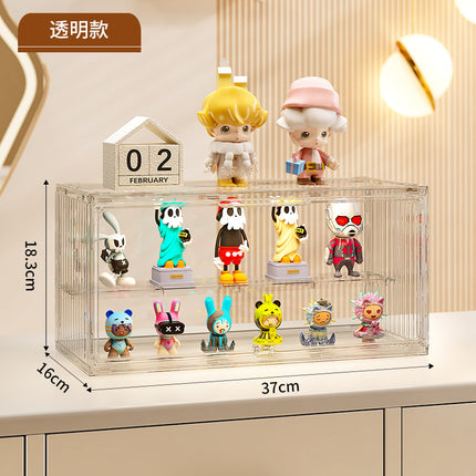 Container Blind Box Storage Box Stackable with Split Trendy Play Hand-made Box Desktop Transparent Acrylic Doll Blind Box