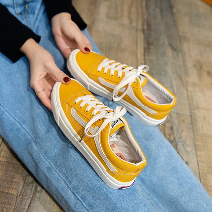 2024 Autumn Canvas Shoes Women's Shoes Niche Board Shoes Autumn New Casual Cloth Shoes Low-top Black Shoes