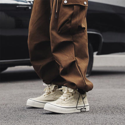 2025 New Niche Couple Board Shoes Student Low Canvas Shoes Sports Star Board Shoes Men X231