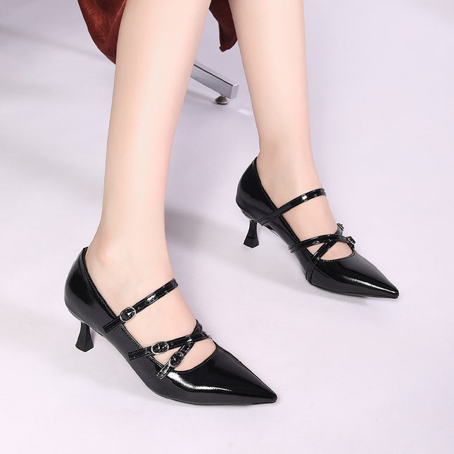 Niche French Fashion High-Heeled Shoes, Toe-Cap Sandals, Fairy Shoes, 2025 New Spring and Summer Elegant Lady Shoes