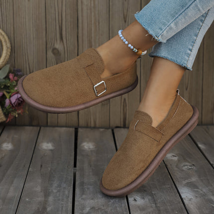 Birkenstone shoes soft bottom women's 2024 winter new retro outer wear a pedal women's flat round head bread shoes wholesale